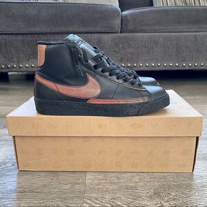 Nike Men's Blazer Hi Premium Black Varsity Red Size 9 (312457-003)